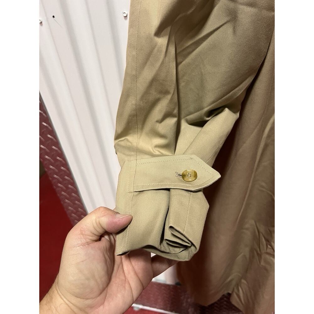 Vintage Burberry Trench Coat jacket Nova Check made in england womens beige 18 L - Picture 6 of 16